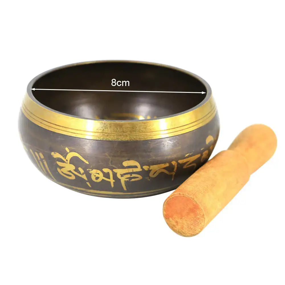 Handmade Tibetan Singing Bowl – Himalayan Meditation & Yoga Sound Healing Bowl (Bronze / 4 Sizes)