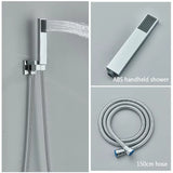 Chrome 16-Inch Rainfall Concealed Shower System Set – Wall-Mounted Mixer Tap