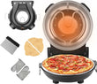 12-Inch Indoor Electric Pizza Maker Stone Oven – 1200 W Countertop Pizza Machine with Dual Temperature Control 🍕🔥