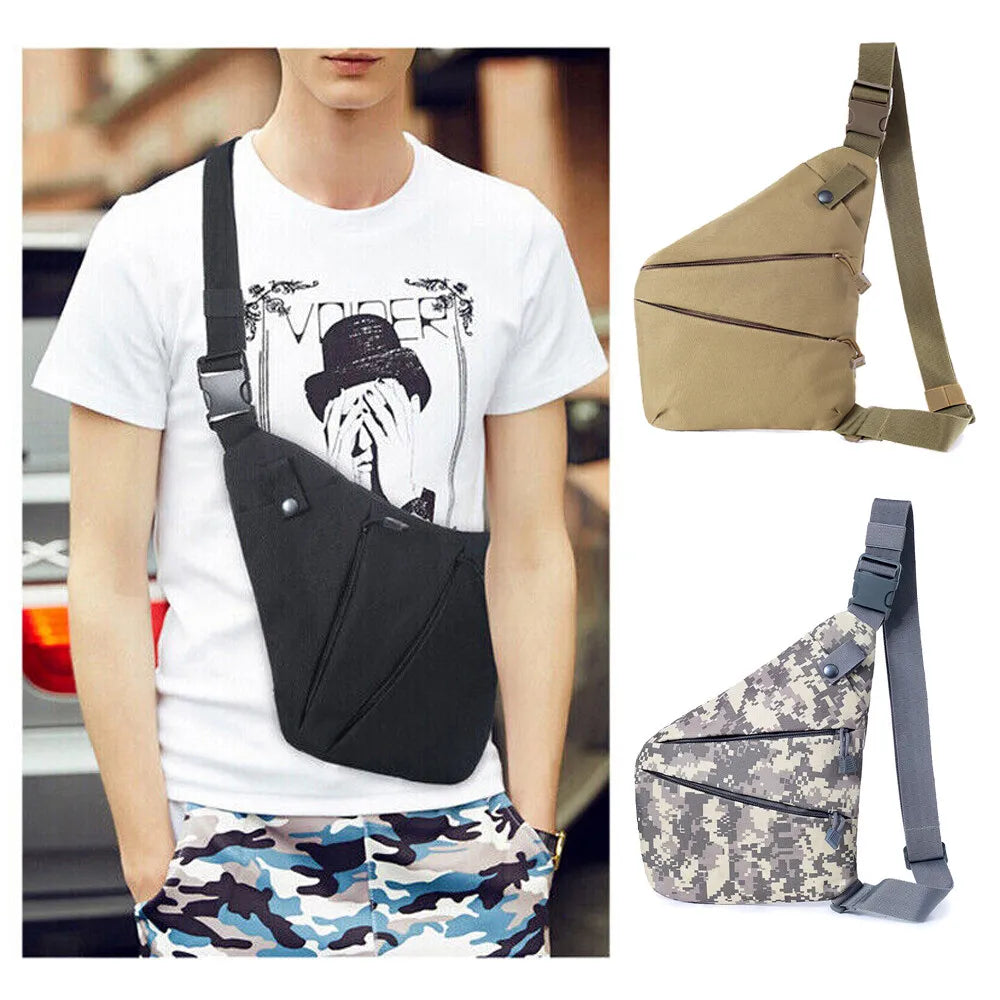 Tactical Nylon Chest & Shoulder Bag – Anti-Theft Multifunctional Holster Style Carry