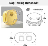 Mewoofun Voice Recording Button – Interactive Talking Pet Training Buzzer with Mat