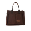 Large Capacity Top Handle Shoulder Bag – Multi-Pocket Casual Handbag for Work, School & Travel