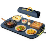 2000 W Electric Food Warming Tray – Foldable Adjustable-Temp Food Warmer Plate (8 Levels)