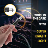 Multifunction Pen – 6-in-1 Stylus Ballpoint Tool with Ruler, Level, Screwdriver & LED Light 🔧