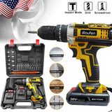 21V Cordless Drill Electric Screwdriver Set – Mini Wireless Power Driver with Lithium-Ion Battery for Home DIY & Repairs