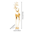 Gold Deer Statue Decoration – Retro Freestanding Deer Figurine | Elegant Home & Office Sculpture Décor