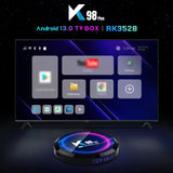 Android 13.0 Smart TV Box K98 Plus – RK3528 Quad-Core Media Player with 8K Decoding, HDR10, WiFi 6 & Multiple Storage Options