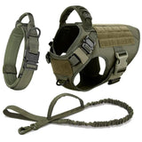 Large Dog Harness & Leash Set – Training & Walking Vest with Collar for German Shepherd, Malinois & Medium/Large Dogs