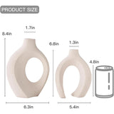 Hollow Ceramic Vase – Nordic Modern Bohemian Decorative Aesthetic Vase for Stylish Home Décor