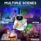 Astronaut Galaxy Star Projector Lamp – Cartoon LED Night Light with Starry Sky & Galaxy Effects, Bedroom Ceiling Projection for Kids’ Gifts