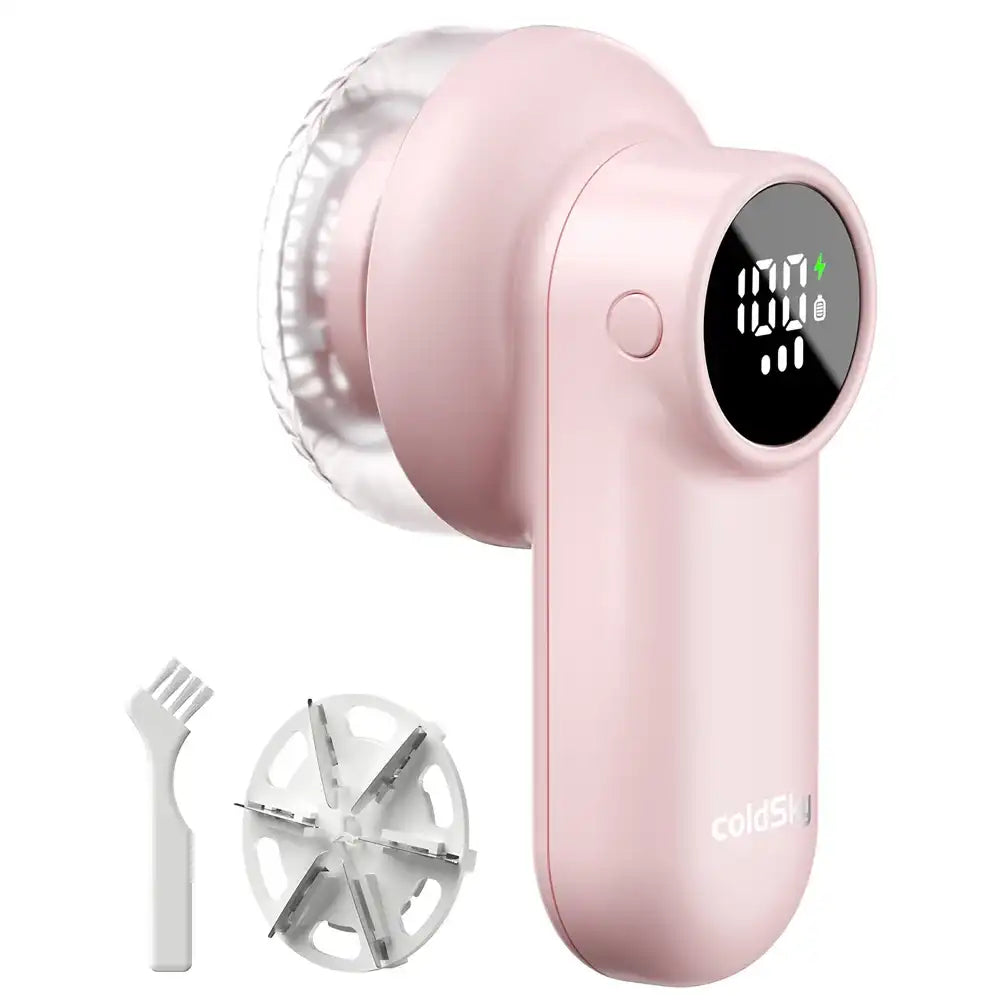 Electric Lint Remover – Rechargeable Fabric Shaver with LED Display & 3-Speed for Clothes & Upholstery