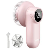 Electric Lint Remover – Rechargeable Fabric Shaver with LED Display & 3-Speed for Clothes & Upholstery