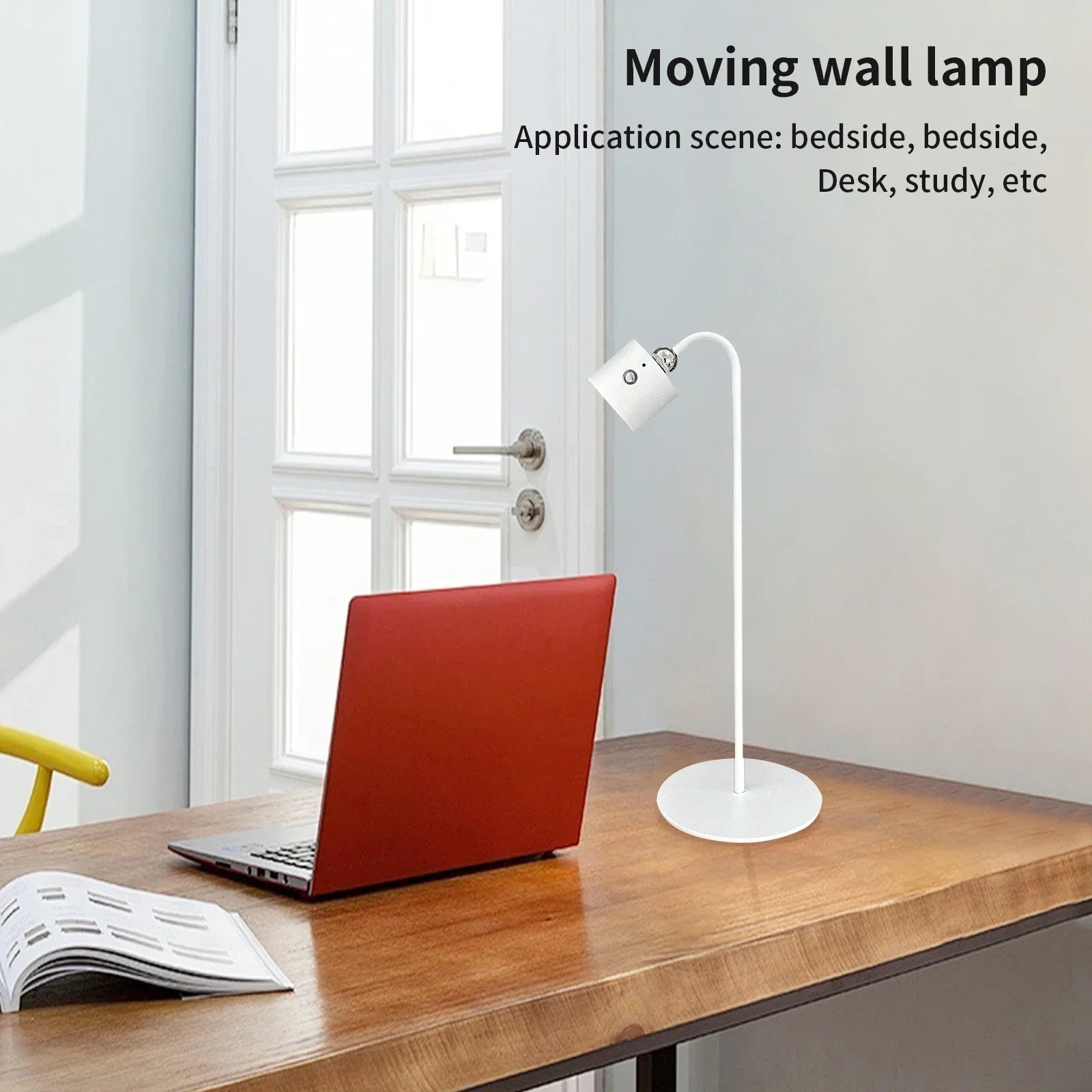 💡 3-Level Dimmable Magnetic Desk Lamp – Portable Detachable LED Light for Home & Office, Space-Saving Modern Design