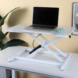 🖥️ Ultra-Slim Adjustable Standing Desk Riser – Compact Sit-Stand Desktop Converter for Monitor & Laptop