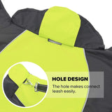 Lightweight Waterproof Dog Rain Jacket – Reflective Winter Vest with Leash Hole for Medium Dogs