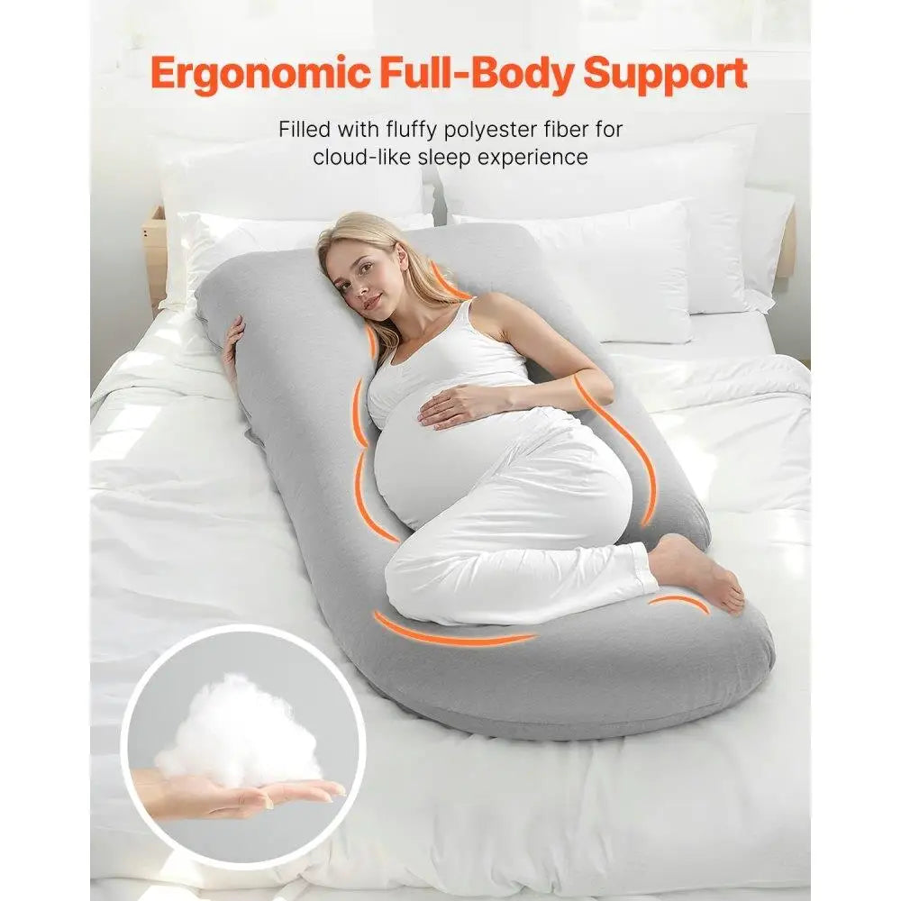 G‑Shaped Full‑Body Pregnancy & Maternity Pillow – Ultra-Soft Ergonomic Support for Expectant Mothers