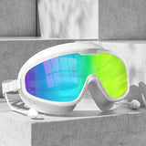 Electroplated Large-Frame Swimming Goggles for Adults – Anti-Fog, UV Protection & Optical Lens Design