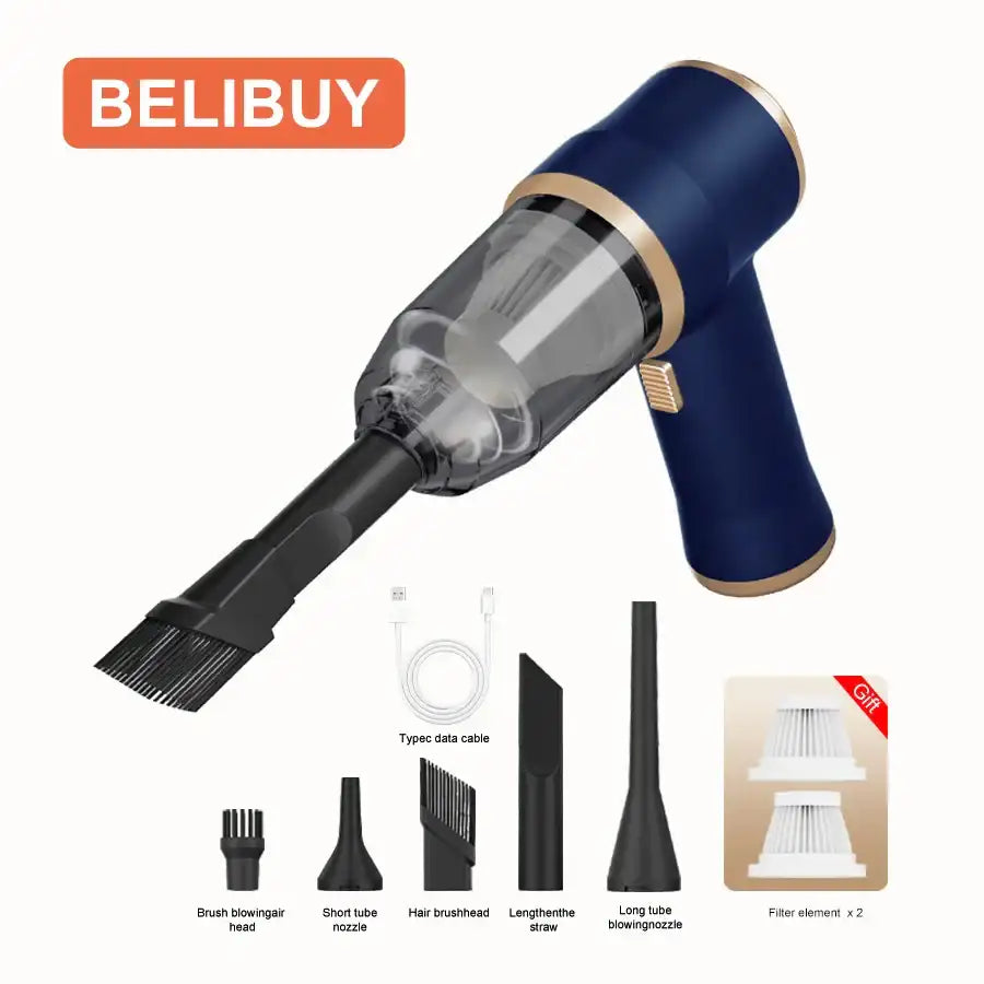 Belibuy Portable Vacuum Cleaner – High Power Handheld Vacuum for Home, Car, Office & Carpet Cleaning