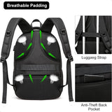 Water-Resistant Anti-Theft Laptop Backpack — Durable Travel & School Bag for Men & Women