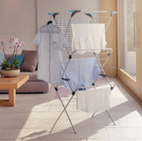 3-Tier Indoor & Outdoor Portable Clothes Drying Rack – Collapsible Laundry Air-Dryer with 69 ft Hanging Space (Silver Finish)
