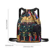 Foldable Drawstring Sports Backpack – Unisex Casual Knapsack with Dry & Wet Separation