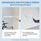 Wall‑Mount Scalable Hanging Rack – Wall-Mounted Collapsible Drying Rack for Bathroom, Laundry & Closet