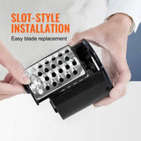 Electric Cheese Grater & Vegetable Chopper – 5 Stainless Steel Attachments, 250W Powerful Kitchen Cutter
