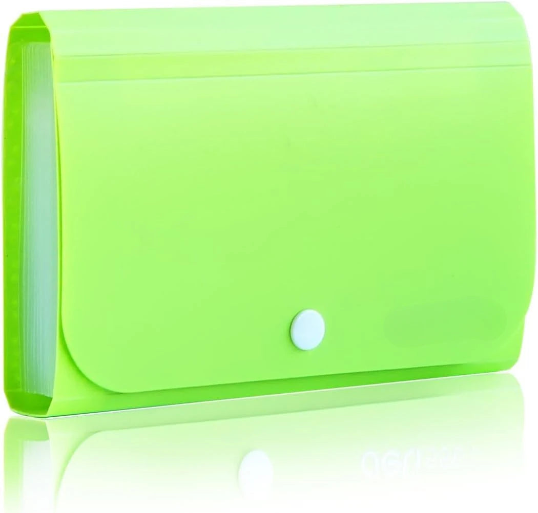 Mini Accordion Folder – 12-Pocket Small File Organizer for Cards, Coupons, Receipts & Tax Documents 💼