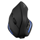 Zelotes F-35 Vertical Wireless Mouse – Ergonomic Rechargeable 6-Button Design with Adjustable 2400 DPI