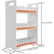 3-Tier Multi-Slot Desktop Cell Phone Storage Stand – 36-Slot Organizer Rack