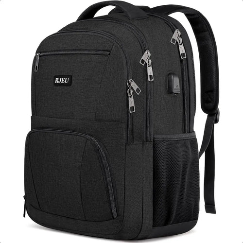 15.6" Anti-Theft School Laptop Backpack – USB Charging Water-Resistant Bookbag for Teen Boys | Ergonomic College Study Daypack