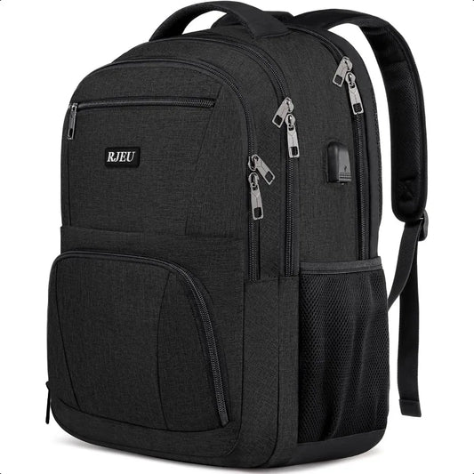 15.6" Anti-Theft School Laptop Backpack – USB Charging Water-Resistant Bookbag for Teen Boys | Ergonomic College Study Daypack