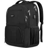 15.6" Anti-Theft School Laptop Backpack – USB Charging Water-Resistant Bookbag for Teen Boys | Ergonomic College Study Daypack
