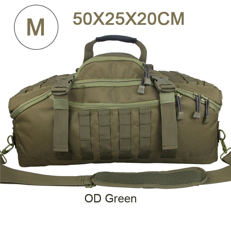 40L/60L/80L waterproof travel duffel bag – large-capacity men’s luggage tote, weekend & gym bag for sports, camping & trips