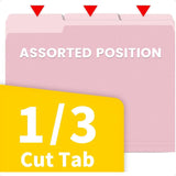 File Folders – 30-Pack Colored Manilla Folders Letter Size (8.5" x 11") for Office, Home & School 📁