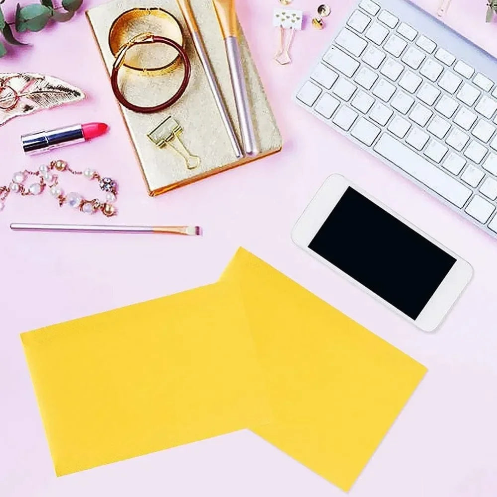 100 Pack Kraft Foam Mailers – 4″×8″ Yellow Padded Envelopes with Zip-Lock Closure for Secure Small Item Shipping
