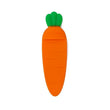 Cute Kawaii Carrot 3D Bookmark – Cartoon Stereo Page Marker for Kids & Stationery Lovers