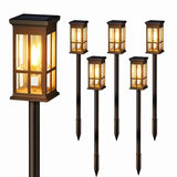 Solar Pathway Lights (2/6/8 Pack) – Super Bright Outdoor LED Lights for Patio, Garden & Sidewalk | Waterproof Energy-Saving Landscape Lamps