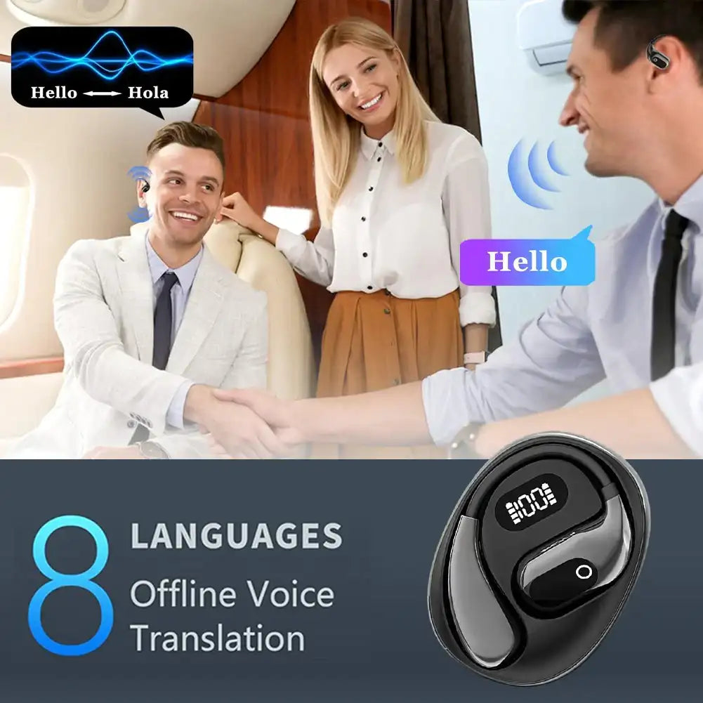 “AI Translator Earbuds for 138+ Languages – Real-Time Voice & Text Translation Bluetooth 5.3”
