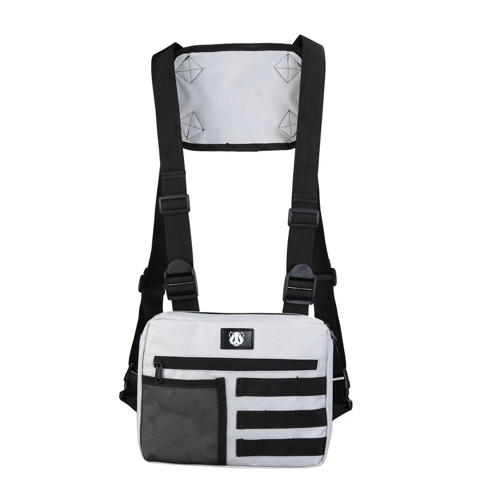 Men’s Anti-Theft Chest Vest Pack – Adjustable Oxford MOLLE Bag for Outdoor Sports & Travel Accessories
