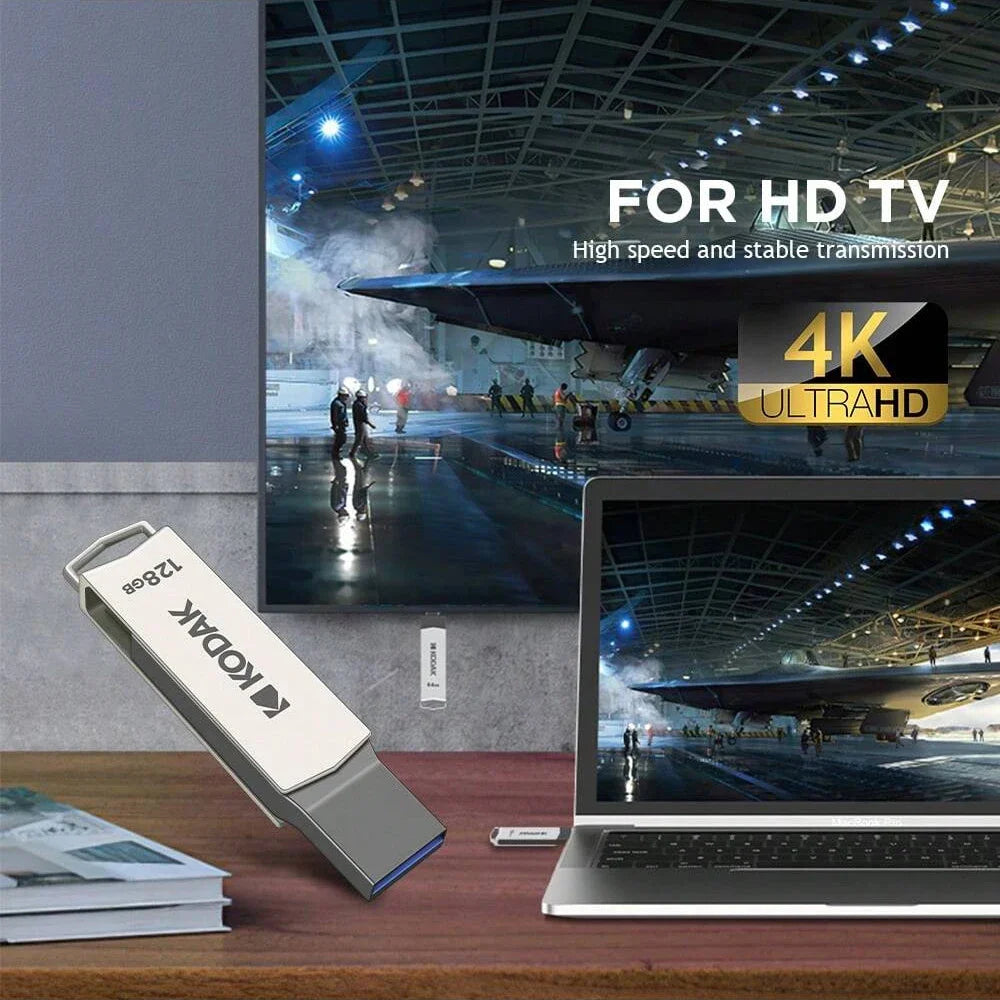 Kodak K273 USB Flash Drive – High-Speed USB 3.2 Dual Type-C Memory Stick 128GB/64GB for Smartphones, Laptops & PCs