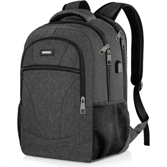 Unisex 15.6" School Laptop Backpack – Water-Resistant USB Charging Bookbag for Teen Boys, Girls, College Students & Adults