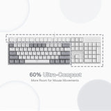 Redragon K617 Fizz 60% RGB Gaming Keyboard – 61 Keys Compact Hot-Swap Mechanical Keyboard with Red Switches