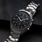 PAGANI DESIGN 2024 Men’s Luxury Quartz Chronograph Watch – Sapphire Mirror, Auto Date, Speed Dial ⌚✨