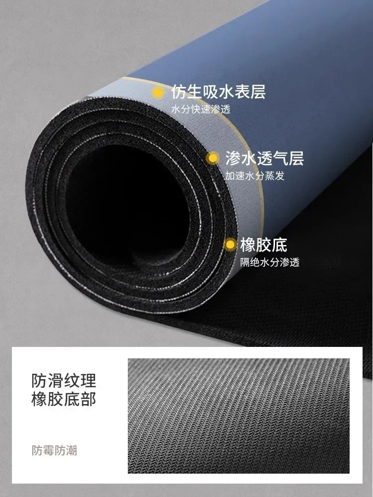 Absorbent Bathroom Rug – Quick-Dry Non-Slip Shower Mat, Washable Toilet Carpet, Soft & Durable 🚿🛁