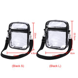 Transparent TPU Crossbody Bag — Stadium-Approved Clear Shoulder Messenger Purse for Travel, Concerts & Sports