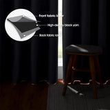 4PCS Blackout Curtains – Thermal Insulated Noise Reduction Grommet Panels for Bedroom & Living Room
