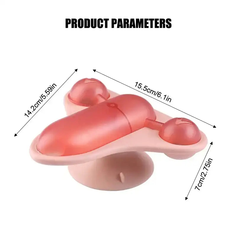 “Rotating Flying Chair Interactive Cat Teaser Toy – Spinning Small Aircraft Design with Treat Dispenser”