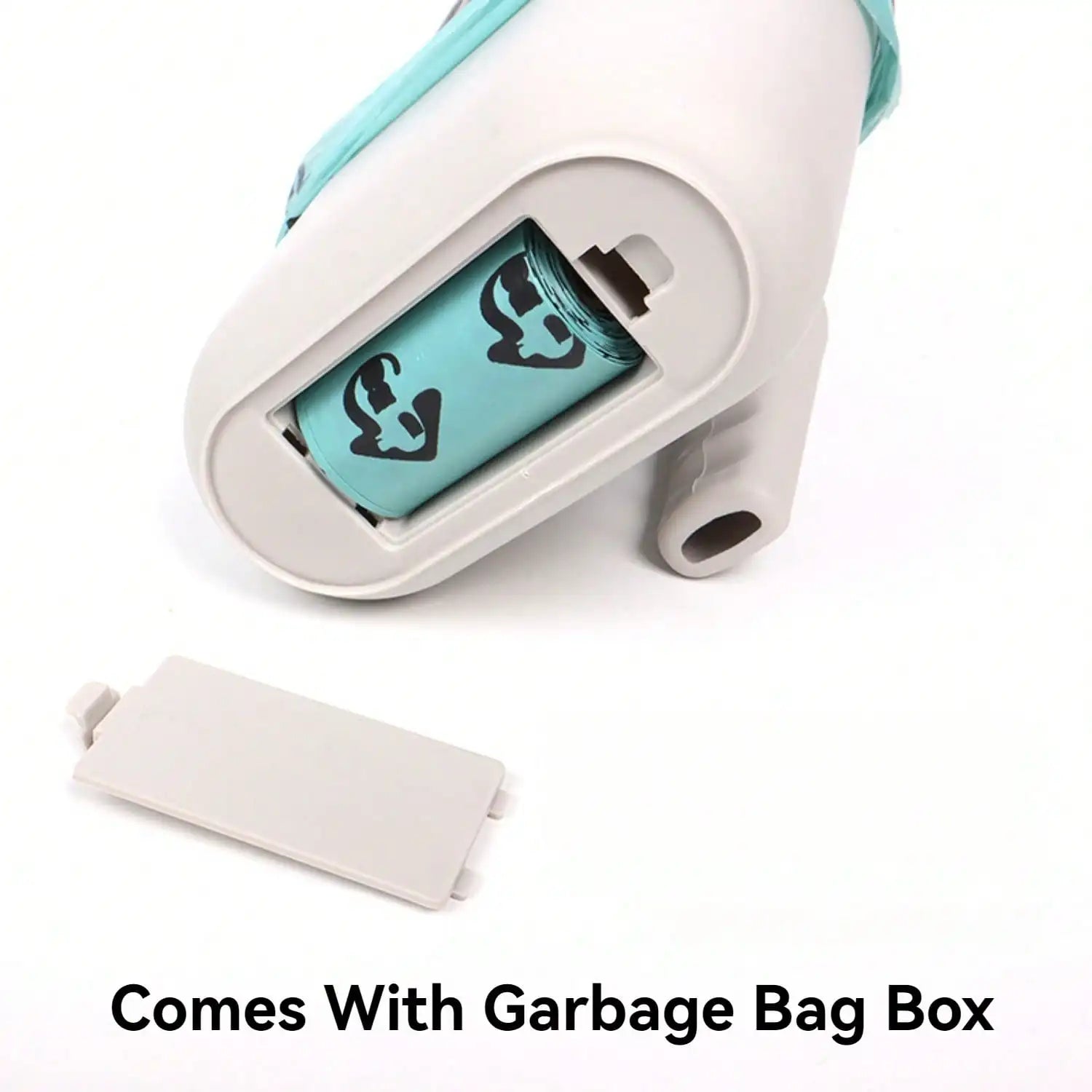 Extra-Large Cat Litter Scoop with Detachable Baffle, Built-In Garbage Bag Storage & Ergonomic Handle