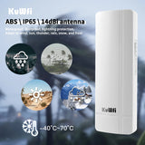 KuWFi Outdoor CPE Bridge – 900 Mbps 5.8 GHz Wi-Fi, 14 dBi Antenna, Gigabit Ethernet, 2–3 km Point-to-Point